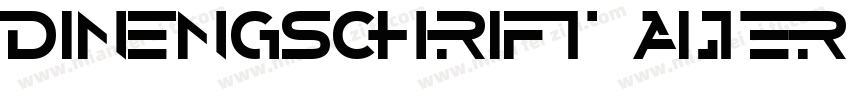dinengschrift altern字体转换